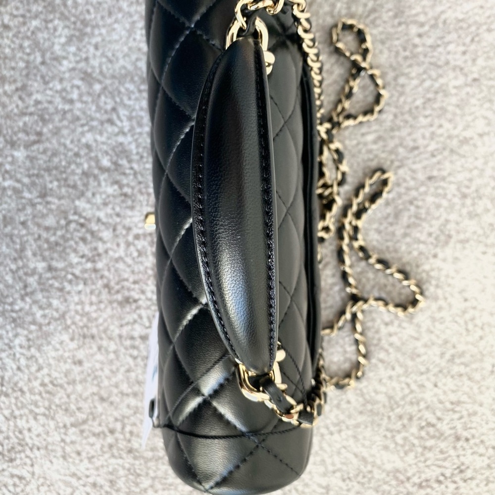 FULL SET - CHANEL Mini Rectangular Bag with Top Handle (with Champagne Gold HW) - Picture 12 of 16